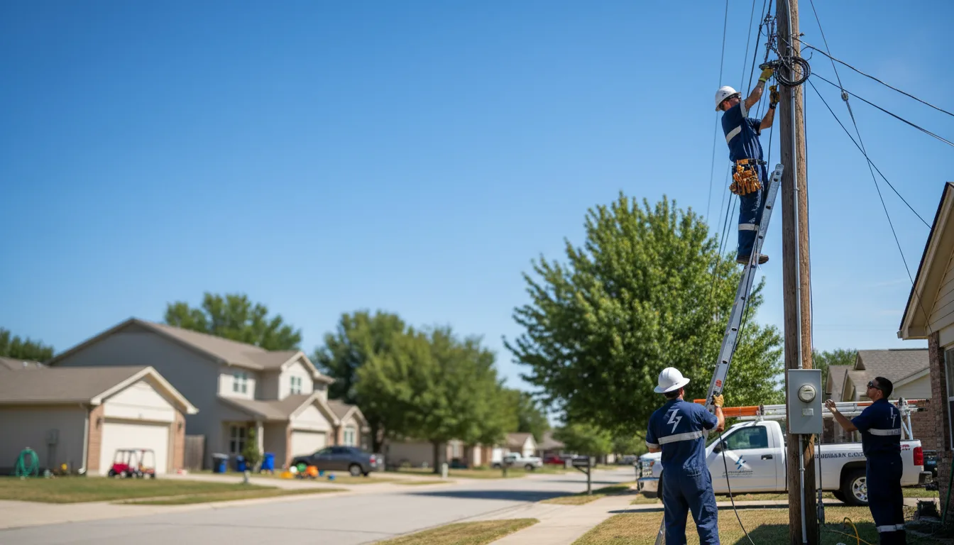Residential electrician providing installation services in Lewistown, IL